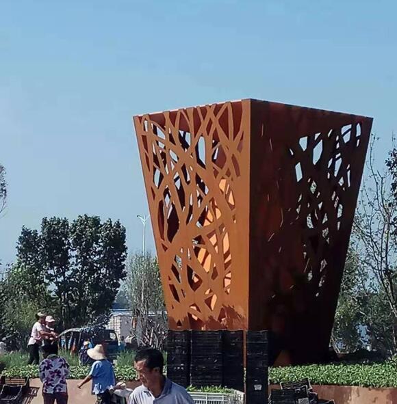 普陀耐候钢板雕塑